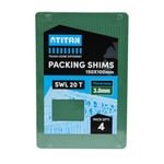Titan 3 x 150 x 100 mm 4 Piece Green Shim Packing