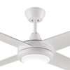 ThreeSixty 132cm 4 Blade AC White Aspire Ceiling Fan With LED Light - White