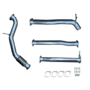 Ignite Exhausts Turbo Back For Mazda Bt50 3.2l 3" No Cat With Diff Pipe Raw Aluminised Steel
