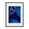 Pixel Black A1 Mat to A2 Poster Frame