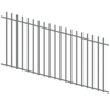 ProtectorAl 1201-2400W x 1200H Palladium Silver Batten Pool Fence Panel Raked Up to 15º