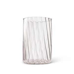 Salt & Pepper Swirl Hurricane Vase 10 X 15cm