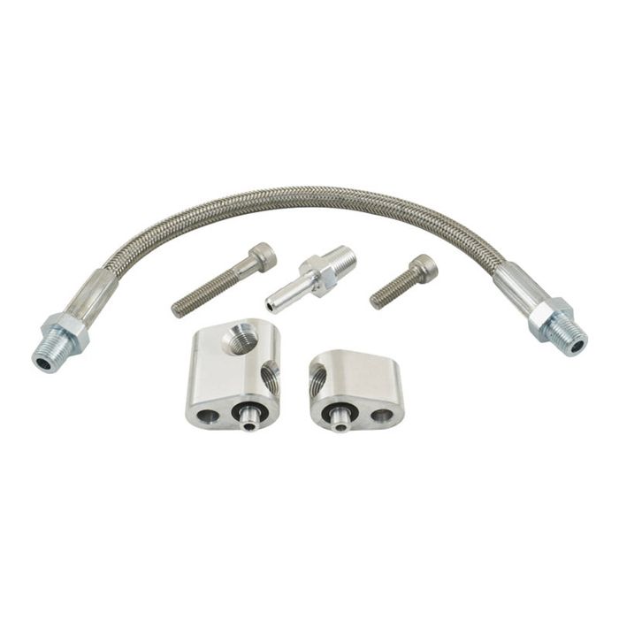 Calflow LS1 Cylinder Head Coolant Steam Port Crossover Throttle Body Bypass Kit - Holden