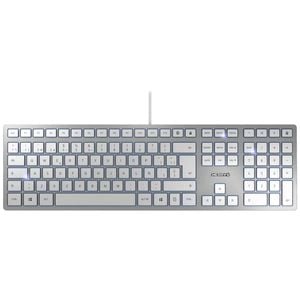 Cherry KC 6000 SLIM Wired Keyboard for Office (Silver)
