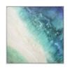 Lvd Pine Framed Canvas Beach View Print Wall Hanging Decor 100x100cm