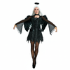 More Than Party Womens Fallen Angel Costume Layered Dress With Wings/Halo XS/S