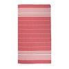Red and White Thin Turkish Beach Towel - 100cm x 160cm