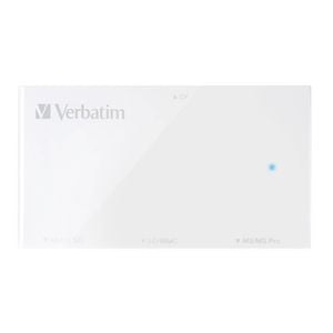 Verbatim 4-in-1 Universal USB 3.0 Memory Card Reader For Laptop/PC/Mac White