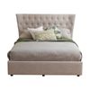 1825 Interiors Elsie King Bed Frame Polyester With Storage Drawer Bedding Beige