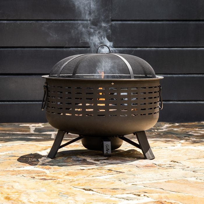 Glow Barossa Fire Pit Grill w/ Ash Cleaner & Cover