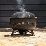 Glow Barossa Fire Pit Grill w/ Ash Cleaner & Cover