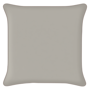 Mojo 60cm Solid Grey Cushion Cover With Pipe