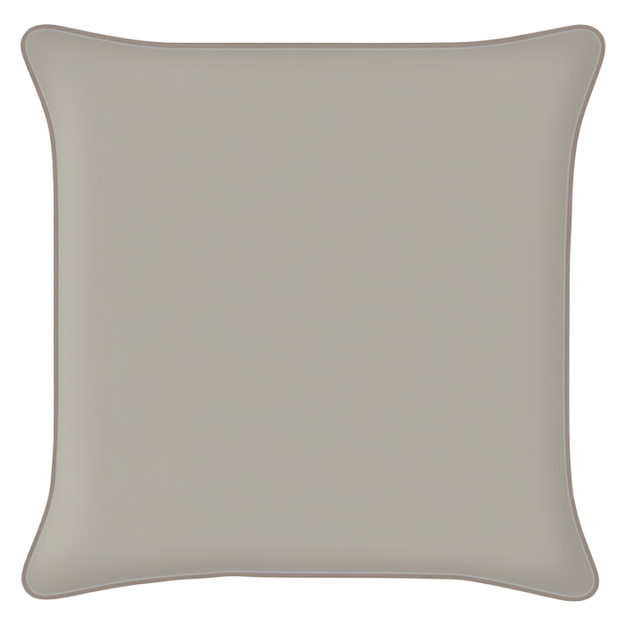 Mojo 60cm Solid Grey Cushion Cover With Pipe
