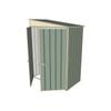 Build-a-Shed 1.5 x 0.8 x 2m Double Hinged Door Skillion Shed - Green