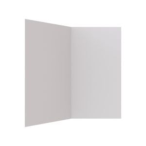 Stein 750 x 750 x 1830mm White 2-Sided Flat Wall Shower Liner 