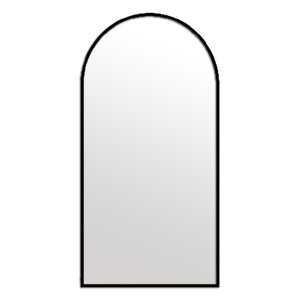 Elegant Collections Black Metal Arch Mirror X-Large