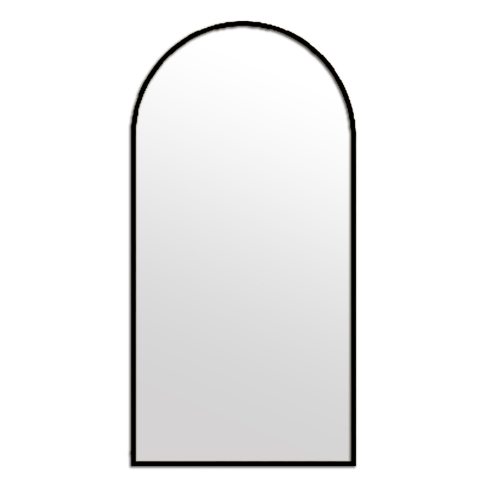 Elegant Collections Black Metal Arch Mirror X-Large