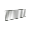 ProtectorAl 2400 x 900mm Woodland Grey Aluminium Flat Top Garden Fence Panel