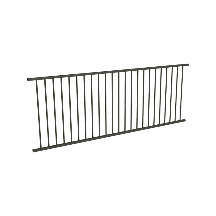 ProtectorAl 2400 x 900mm Woodland Grey Aluminium Flat Top Garden Fence Panel