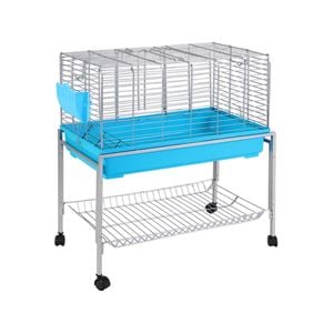 i.Pet Rabbit Cage Hutch Cages Indoor Hamster Enclosure Carrier Bunny Blue