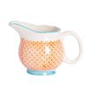 Nicola Spring Hand Printed Milk Jug - Stoneware Tea Coffee Cappuccino Pitcher - 300ml