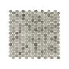 Decor8 305 x 283mm Penny Round Cinder Grey Honed Mosaic Tile