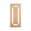 Woodcraft 2040 x 820 x 40mm Entrance Door Frosted Safety Glass SD53