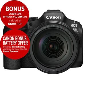Canon Eos R6 Mark Iii Mirrorless Camera With Rf 24-105mm F/4 Lens