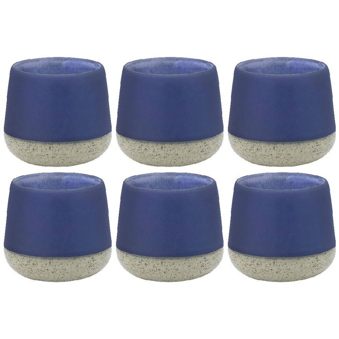6PK Ecology Stoneware Kitchenware Hull Cuddle Drinking Mug Cup 270ml Periwinkle