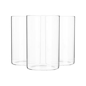 Argon Tableware 3 Piece Minimalistic Storage Jar Set - Round - 1 Litre