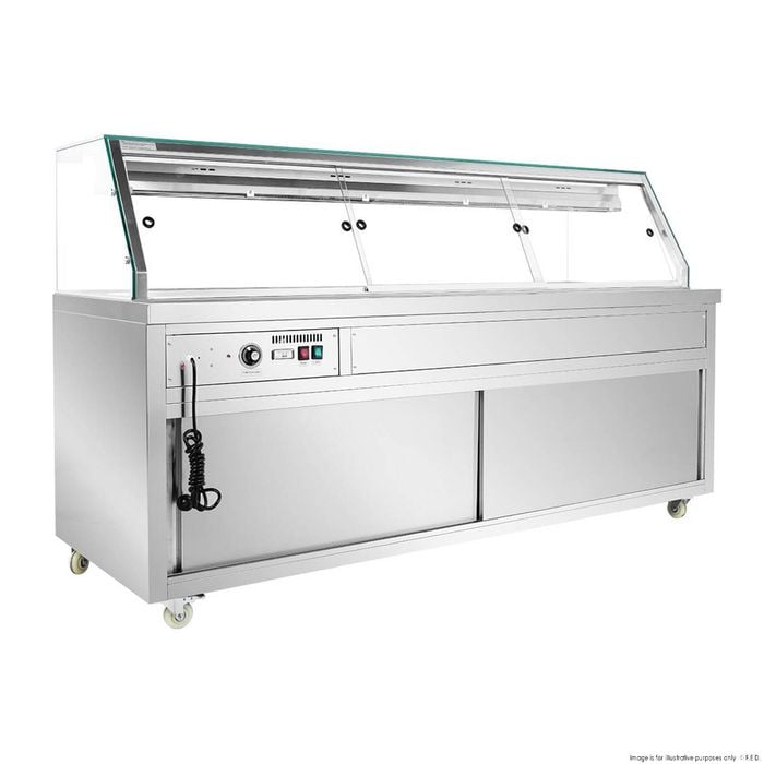 Thermaster Wet And Dry Bain Marie Display 6x1/1 Gn Pans  - Hot Bain Marie (pg210fe-xg)