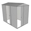 Build-a-Shed 1.5 x 2.3 x 2.3m Narrow Front Gable Dual Single Sliding Door Shed - Zinc