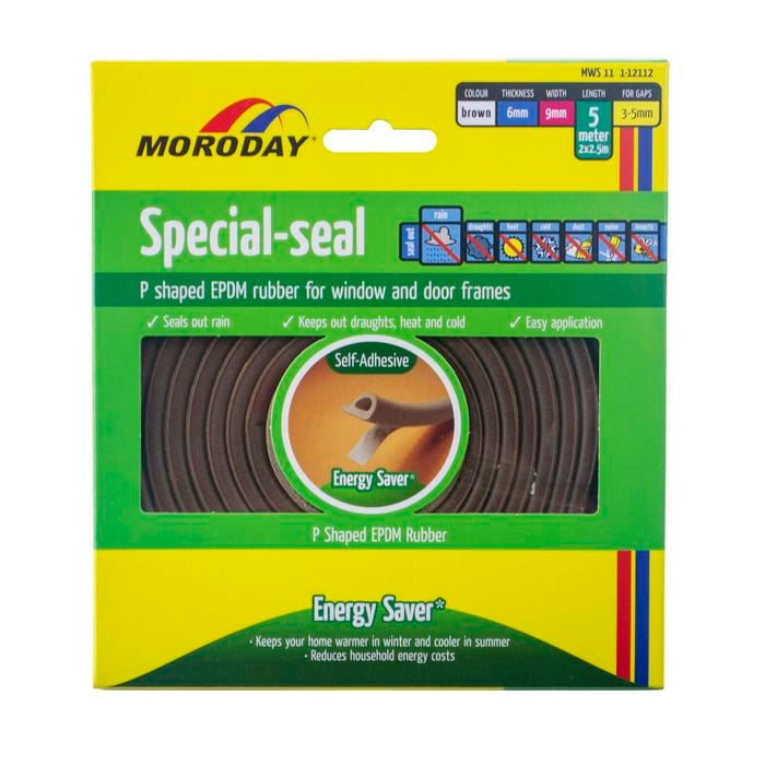 Moroday 6 x 9mm x 5m Brown Special-Seal MWS11
