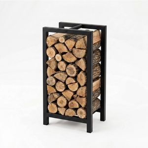 Levede Firewood Rack Metal Outdoor Storage Log Holder Fireplace 30 x 22 x 59cm