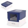 Costway Foldable Cat Litter Box Enclosure Toilet Pan Blue