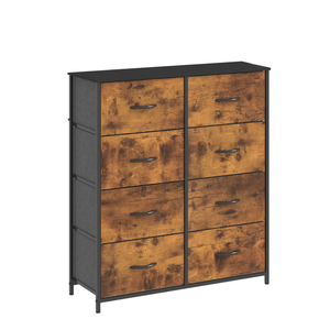 Advwin 8 Chest Of Drawers Storage Cabinet Walnut