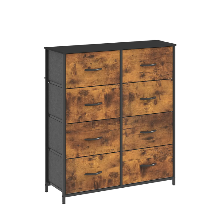 Advwin 8 Chest Of Drawers Storage Cabinet Walnut