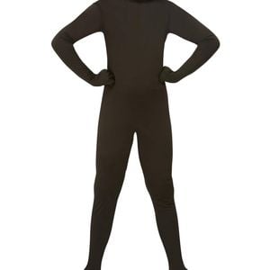 Second Skin Black Lycra Boys Costume - Medium