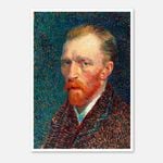 Galrie Vincent van Gogh Self-Portrait Art Print - Iconic Post-Impressionist Masterpiece, Poster Only, A4 21 x 30cm (8 x 12inch)