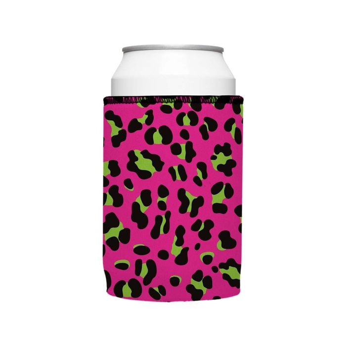Stubbyz 80s Leopard Print Stubby Cooler Standard