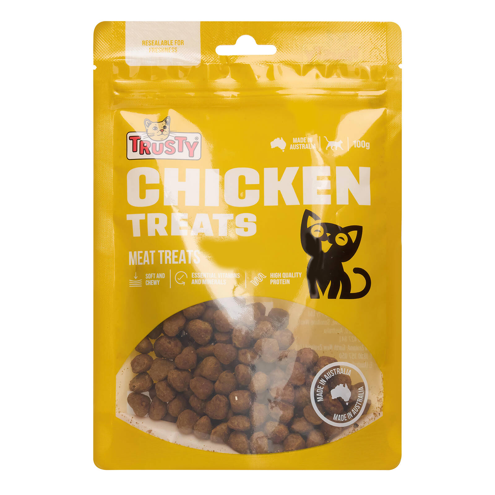 Trusty 100g Chicken Adult Cat Meaty Treats