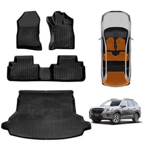 3D Floor Mats Boot Liner for Subaru Forester 2018-2024 Heavy Duty Cargo Car Trunk Luggage Tray