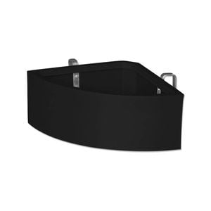 AgBoss Corner Shape Horse Stables and Paddock Fence Feeder 45L Black