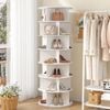 Advwin 7 Tier Rotating Shoe Rack Tower Display Stand Organizer