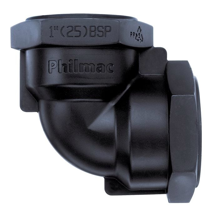 Marley Philmac 2" Black Fi/Fi Threaded Elbow