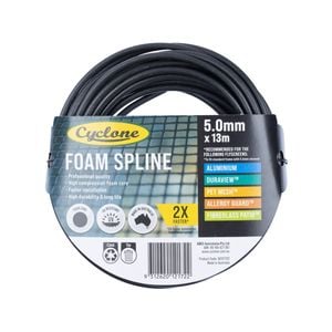 Cyclone 5.0mm x 13m Pro Foam Spline - 13m