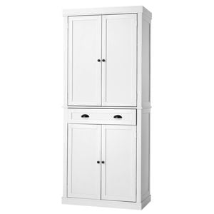 Oikiture Buffet Sideboard Cabinet Storage Cupboard 6-Tier Shelf