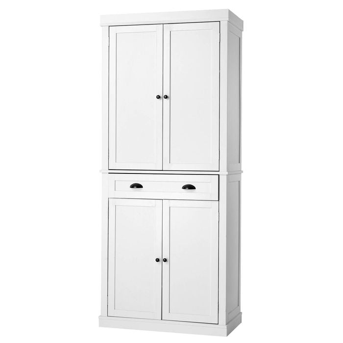Oikiture Buffet Sideboard Cabinet Storage Cupboard 6-Tier Shelf