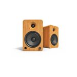 Kanto YU6 200W Powered Bookshelf Speakers with Bluetooth® and Phono Preamp - Pair, Bamboo