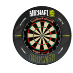 Formula Sports Micro Band 3 Dart Board And Winmau MVG Retro Dartboard Surround Set